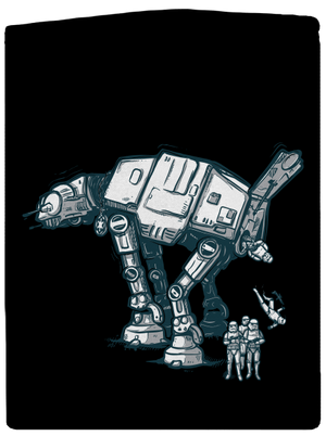 AT-AT dámska mikina na zips Black