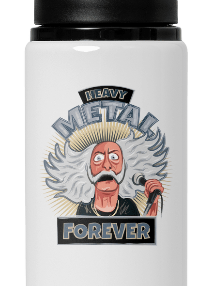 Heavy metal forever flaša na vodu White