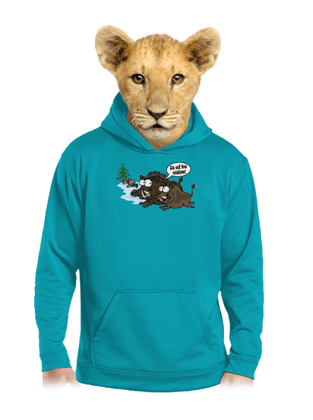 Ja už ho vidím detská mikina klokanka Hawaiian Blue