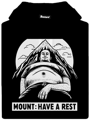 Mount have a rest pánska mikina klokanka Black
