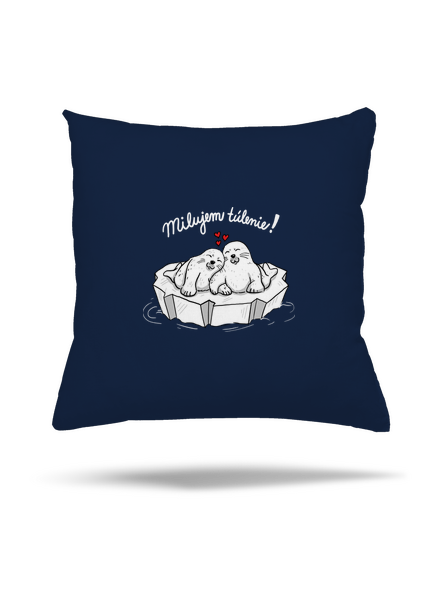 Milujem túlenie vankúš Dark Navy
