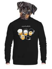 unisex mikina bez kapucne