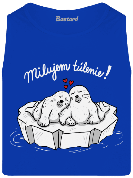 Milujem túlenie pánske tielko Royal Blue