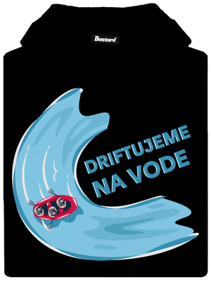 Driftujeme na vode dámska mikina klokanka Black