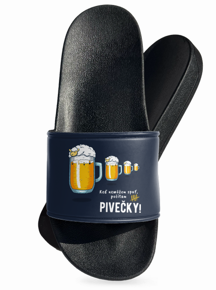 Pivečka šľapky Navy