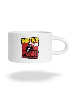 Death's not punk hrnček makronka White