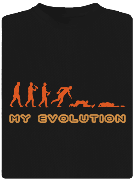 My evolution pánske športové tričko Black