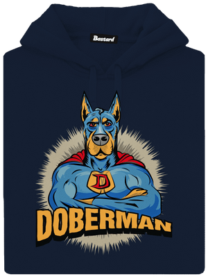 Doberman pánska mikina klokanka Navy