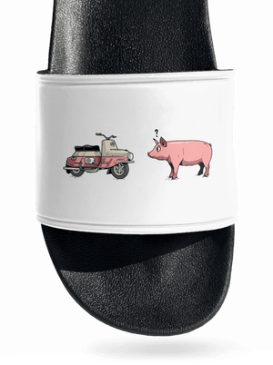 Prasata šľapky White