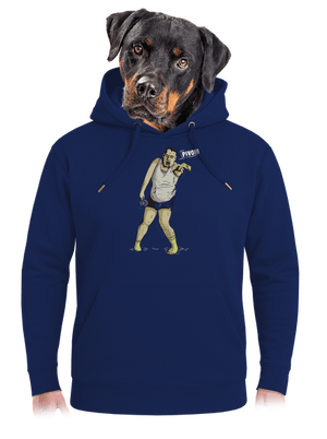 Beer zombie unisex mikina premium Navy