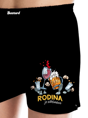 Rodina je základom pánske trenky Black