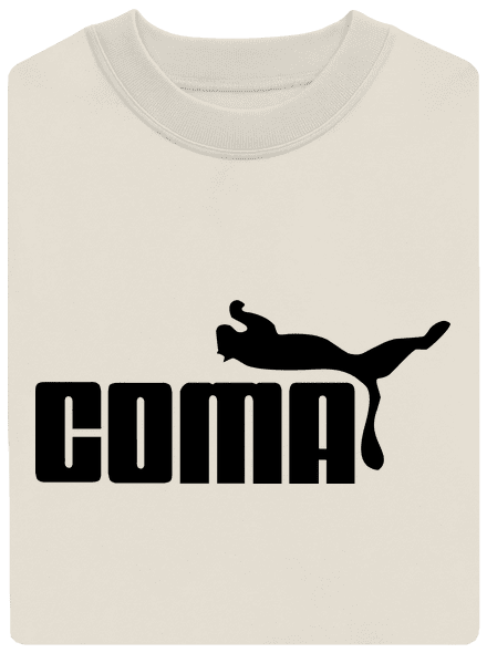 Coma unisex mikina bez kapucne Off White