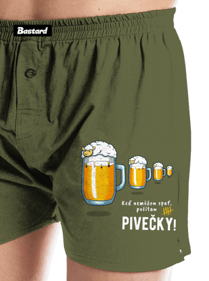 Pivečka pánske trenky Khaki