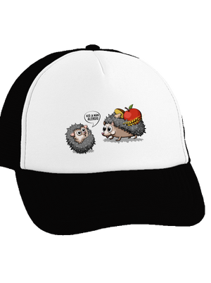 Alergický ježko šiltovka truckerka Black cap