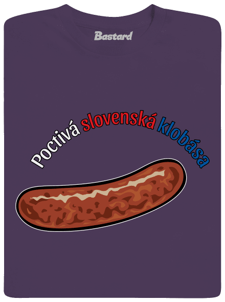 Poctivá buchta a klobása pánske tričko Urban Purple