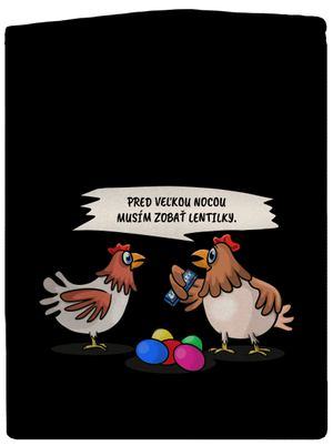 Sliepka pred Veľkou nocou pánska mikina na zips Black