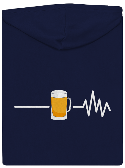 Beer help pánska mikina na zips Navy