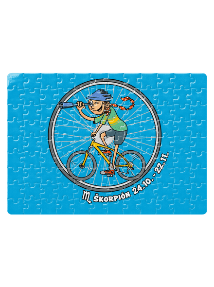 Cyklistický horoskop: Škorpión puzzle White
