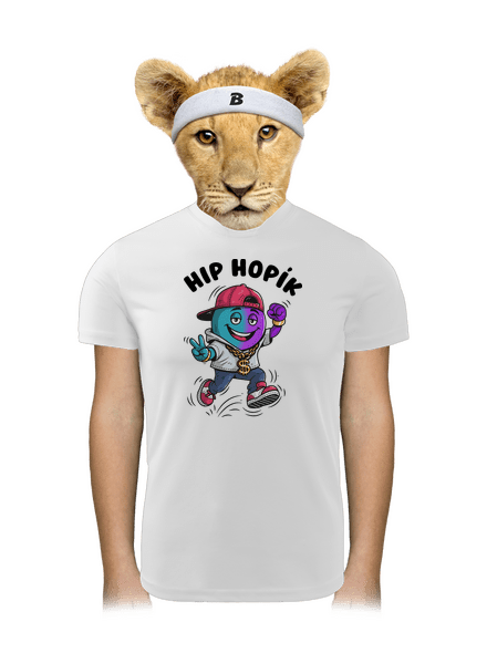 Hip Hopík detské športové tričko White