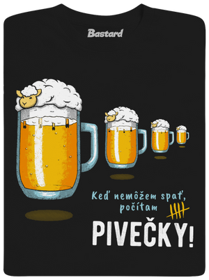 Pivečka pánske tričko Black