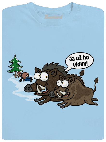Ja už ho vidím detské tričko Sky Blue