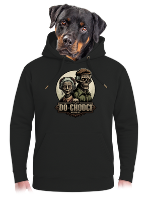 Dô-chodci unisex mikina premium Dark Black