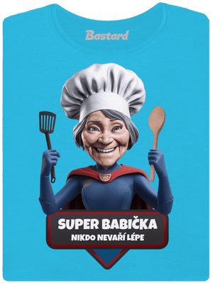 Super babička dámske tričko Blue Atol