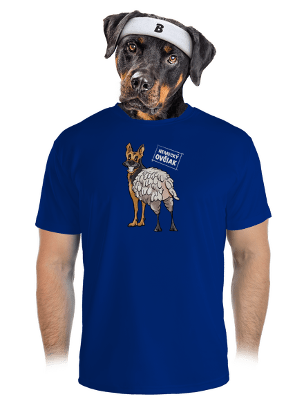 Nemecký ovčiak pánske športové tričko Royal Blue Mal