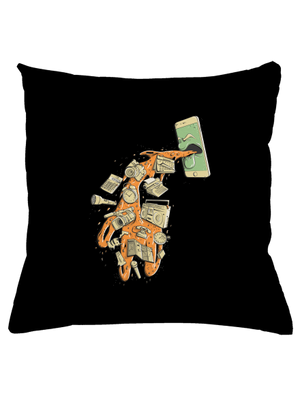 Digitálna kocovina vankúš Black