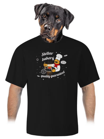 Stellar bakery unisex tričko oversized Black