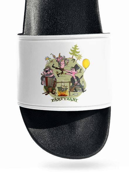 Pártyzáni šľapky White
