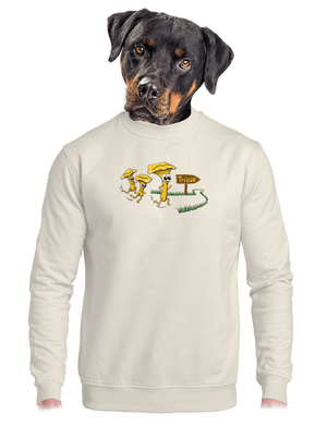 Beží líšky k táboru unisex mikina bez kapucne Off White