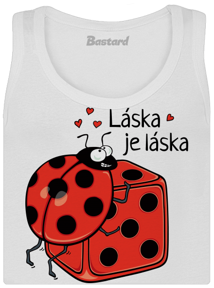 Láska je láska dámske tielko klasické White