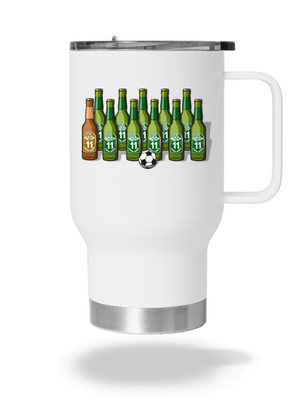 Futbalová jedenástka termohrnček White