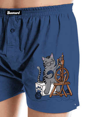 Mačka pradie pánske trenky Blue