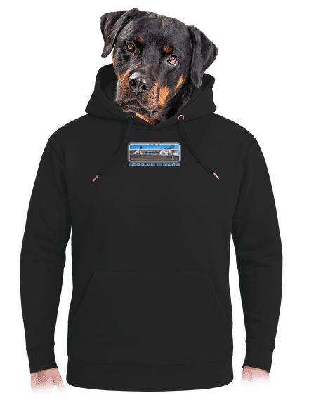 Nie som na konečnej unisex mikina premium Dark Black