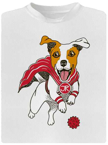 Jack Russell detské športové tričko White