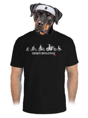 Biker’s Evolution pánske športové tričko Black