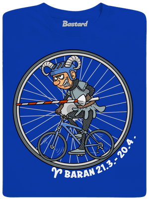 Cyklistický horoskop: Baran pánske dlhý rukáv Royal Blue