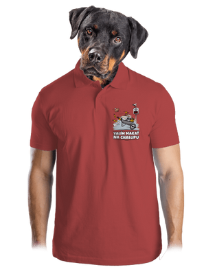 Valím na chalupu pánska polokošeľa Burgundy