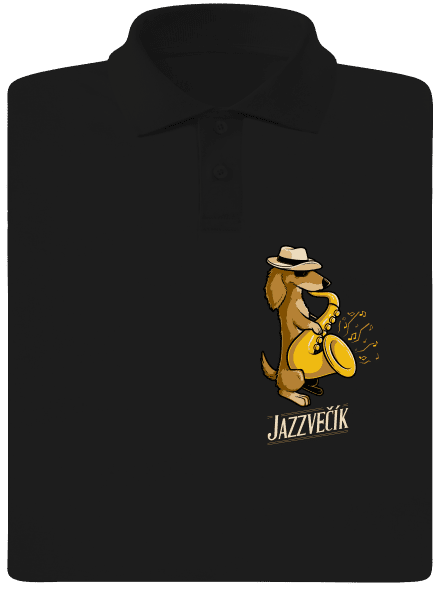 Jazzvečík pánska polokošeľa Black