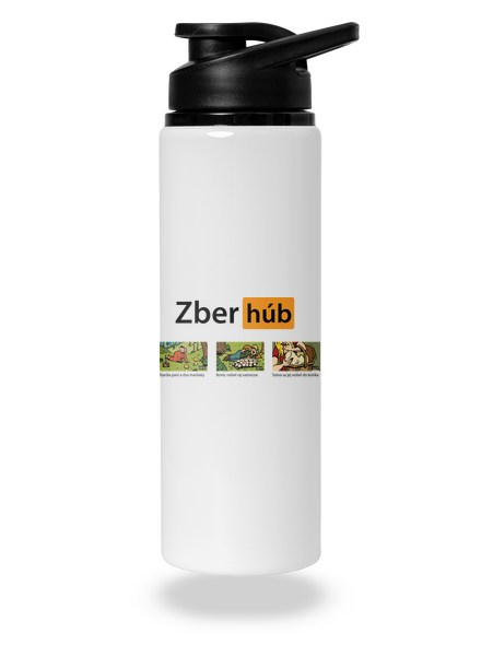 Zber húb flaša na vodu White