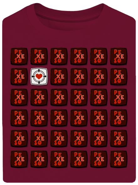 Pexeso unisex tričko oversized Garnet