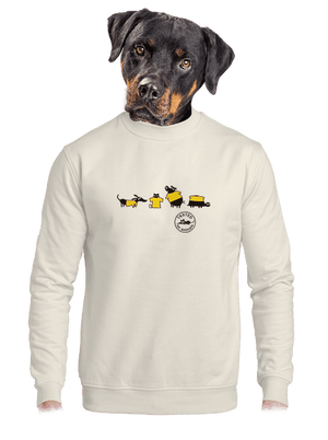 unisex mikina bez kapucne