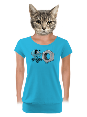 dámske tričko s lemom