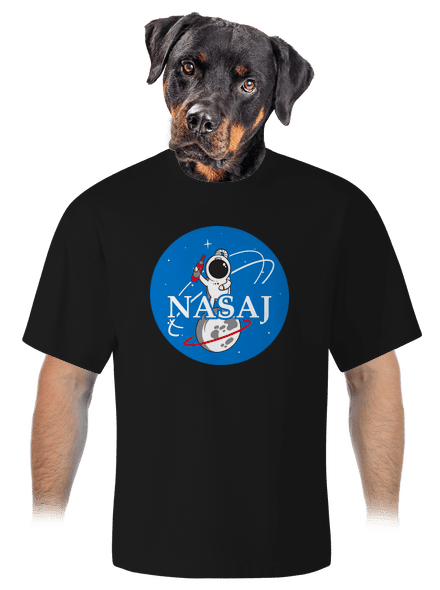 Nasaj unisex tričko oversized Black