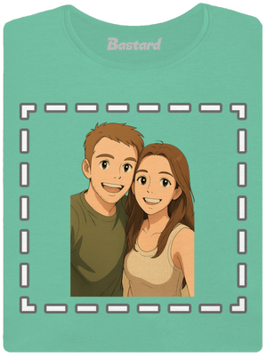 Ghibli efekt z vlastnej fotky dámske tričko prémium Mint Mal