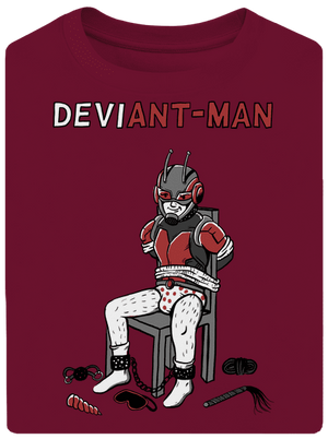 DeviAnt-man unisex tričko oversized Garnet