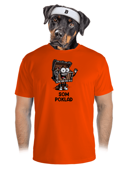 Som poklad pánske športové tričko Neon Orange
