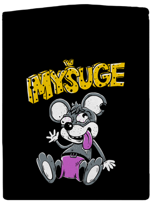Myšuge dámska mikina na zips Black